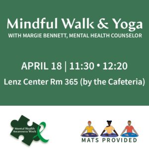 mindful walk and yoga graphic