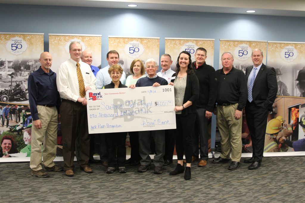 Royal Bank Donates to Southwest Tech Foundation in Recognition of