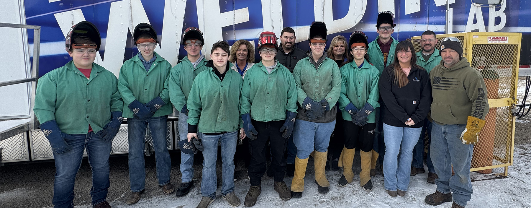 Image for Collaboration brings mobile welding lab to high school students article