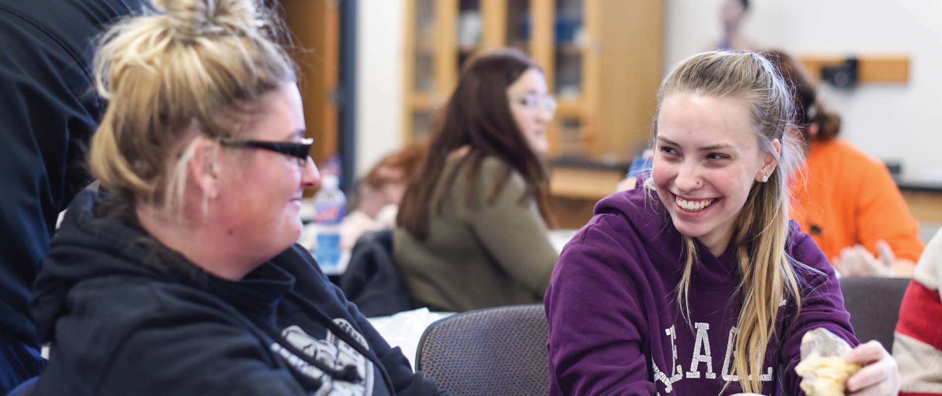 two Southwest Tech students smiling