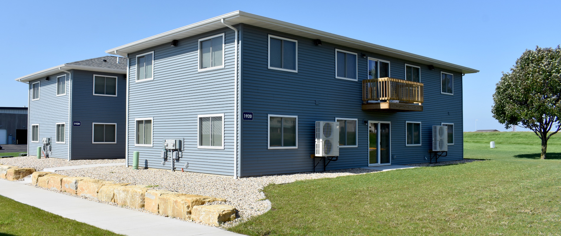 Exterior picture of 2-story duplex student housing